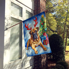 Load image into Gallery viewer, Bullmastiff Christmas Reindeer House Flag