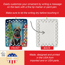Load image into Gallery viewer, Cane Corso Christmas Reindeer Porcelain Ornament