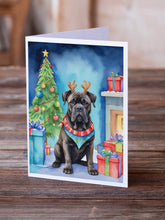 Load image into Gallery viewer, Cane Corso Christmas Reindeer Greeting Cards - Blank Note Cards – 8-Pack of Artist-Designed Cards with Envelopes