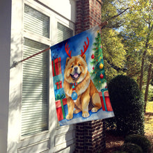 Load image into Gallery viewer, Chow Chow Christmas Reindeer House Flag
