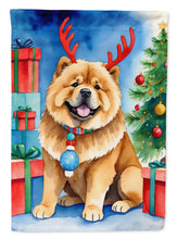 Load image into Gallery viewer, Chow Chow Christmas Reindeer House Flag