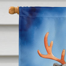 Load image into Gallery viewer, Black Chow Chow Christmas Reindeer House Flag