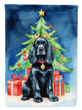 Load image into Gallery viewer, Black Cocker Spaniel Christmas Reindeer House Flag