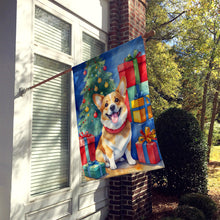 Load image into Gallery viewer, Corgi Christmas Reindeer House Flag