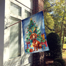 Load image into Gallery viewer, Dachshund Christmas Reindeer House Flag