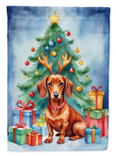 Load image into Gallery viewer, Dachshund Christmas Reindeer House Flag