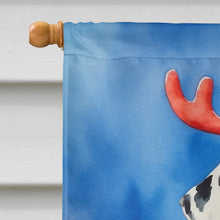 Load image into Gallery viewer, Dalmatian Christmas Reindeer House Flag