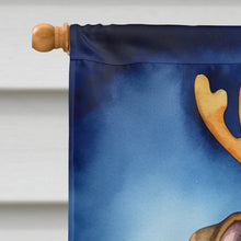 Load image into Gallery viewer, English Bulldog Christmas Reindeer House Flag