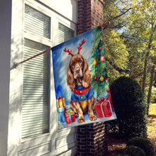 Load image into Gallery viewer, English Cocker Spaniel Christmas Reindeer House Flag