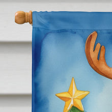 Load image into Gallery viewer, English Foxhound Christmas Reindeer House Flag
