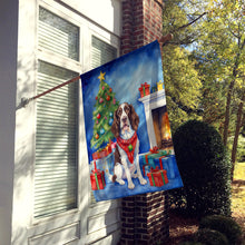 Load image into Gallery viewer, English Springer Spaniel Christmas Reindeer House Flag