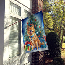 Load image into Gallery viewer, Finnish Spitz Christmas Reindeer House Flag