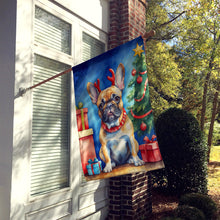Load image into Gallery viewer, French Bulldog Christmas Reindeer House Flag