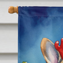 Load image into Gallery viewer, French Bulldog Christmas Reindeer House Flag