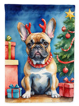 Load image into Gallery viewer, French Bulldog Christmas Reindeer House Flag
