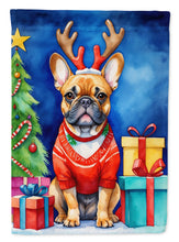 Load image into Gallery viewer, French Bulldog Christmas Reindeer House Flag