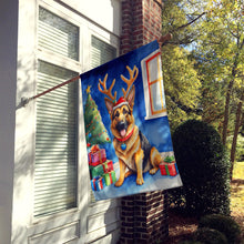 Load image into Gallery viewer, German Shepherd Christmas Reindeer House Flag