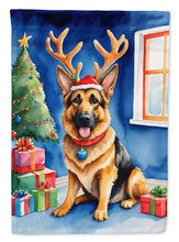 Load image into Gallery viewer, German Shepherd Christmas Reindeer House Flag