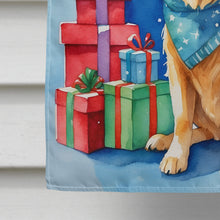Load image into Gallery viewer, Golden Retriever Christmas Reindeer House Flag