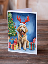Load image into Gallery viewer, Goldendoodle Christmas Reindeer Greeting Cards - Blank Note Cards – 8-Pack of Artist-Designed Cards with Envelopes