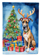 Load image into Gallery viewer, Great Dane Christmas Reindeer House Flag