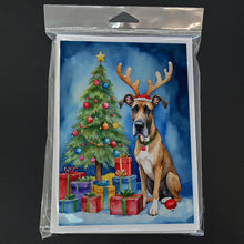 Load image into Gallery viewer, Great Dane Christmas Reindeer Greeting Cards - Blank Note Cards – 8-Pack of Artist-Designed Cards with Envelopes
