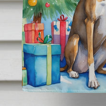 Load image into Gallery viewer, Brindle Greyhound Christmas Reindeer House Flag