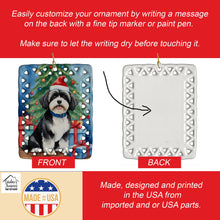 Load image into Gallery viewer, Havanese Christmas Reindeer Porcelain Ornament