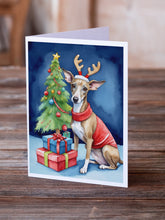 Load image into Gallery viewer, Italian Greyhound Christmas Reindeer Greeting Cards - Blank Note Cards – 8-Pack of Artist-Designed Cards with Envelopes