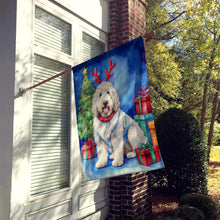 Load image into Gallery viewer, Komondor Christmas Reindeer House Flag
