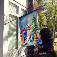 Load image into Gallery viewer, Yellow Labrador Retriever Christmas Reindeer House Flag