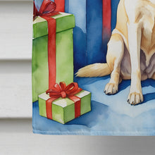 Load image into Gallery viewer, Yellow Labrador Retriever Christmas Reindeer House Flag
