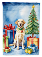Load image into Gallery viewer, Yellow Labrador Retriever Christmas Reindeer House Flag
