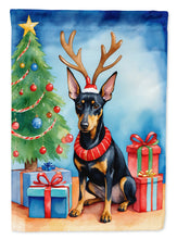 Load image into Gallery viewer, Manchester Terrier Christmas Reindeer House Flag