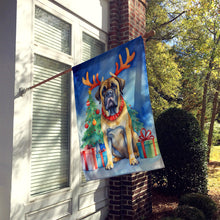 Load image into Gallery viewer, Mastiff Christmas Reindeer House Flag