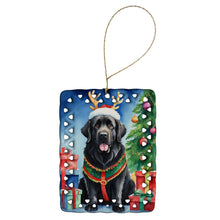 Load image into Gallery viewer, Newfoundland Christmas Reindeer Porcelain Ornament