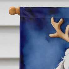 Load image into Gallery viewer, Old English Sheepdog Christmas Reindeer House Flag