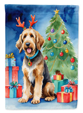 Load image into Gallery viewer, Otterhound Christmas Reindeer House Flag
