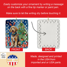 Load image into Gallery viewer, Otterhound Christmas Reindeer Porcelain Ornament