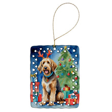 Load image into Gallery viewer, Otterhound Christmas Reindeer Porcelain Ornament