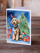 Load image into Gallery viewer, Otterhound Christmas Reindeer Greeting Cards - Blank Note Cards – 8-Pack of Artist-Designed Cards with Envelopes