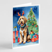 Load image into Gallery viewer, Otterhound Christmas Reindeer Greeting Cards - Blank Note Cards – 8-Pack of Artist-Designed Cards with Envelopes
