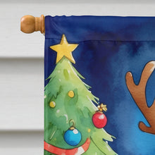 Load image into Gallery viewer, Pekingese Christmas Reindeer House Flag