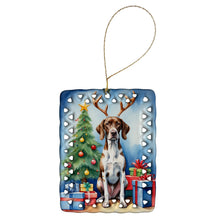 Load image into Gallery viewer, Pointer Christmas Reindeer Porcelain Ornament