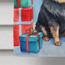 Load image into Gallery viewer, Pomeranian Christmas Reindeer House Flag