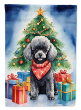 Load image into Gallery viewer, Black Toy Poodle Christmas Reindeer House Flag