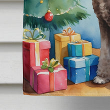 Load image into Gallery viewer, Chocolate Standard Poodle Christmas Reindeer House Flag