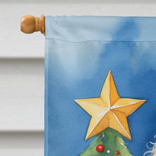 Load image into Gallery viewer, White Standard Poodle Christmas Reindeer House Flag