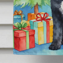 Load image into Gallery viewer, Portuguese Water Dog Christmas Reindeer House Flag