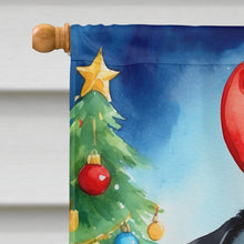 Load image into Gallery viewer, Black Pug Christmas Reindeer House Flag